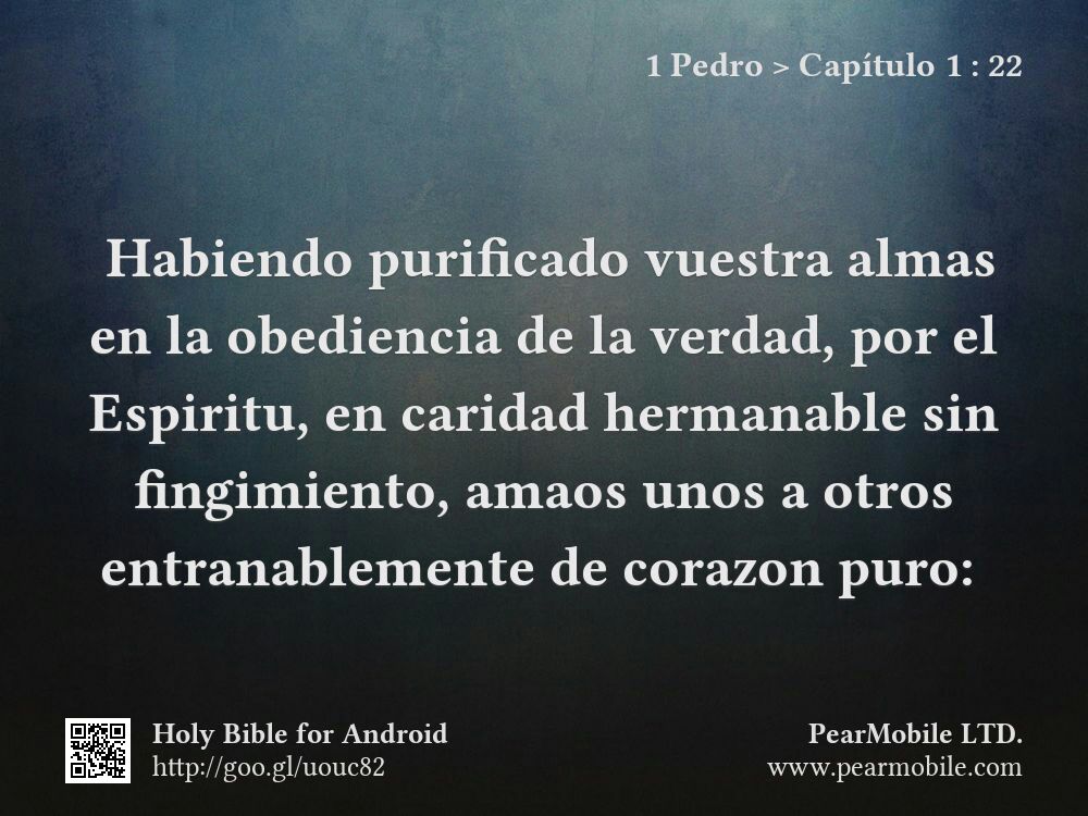 1 Pedro, Capítulo 1:22